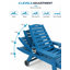 Chaise longue d'extérieur avec dossier réglable à 4 positions-765309255