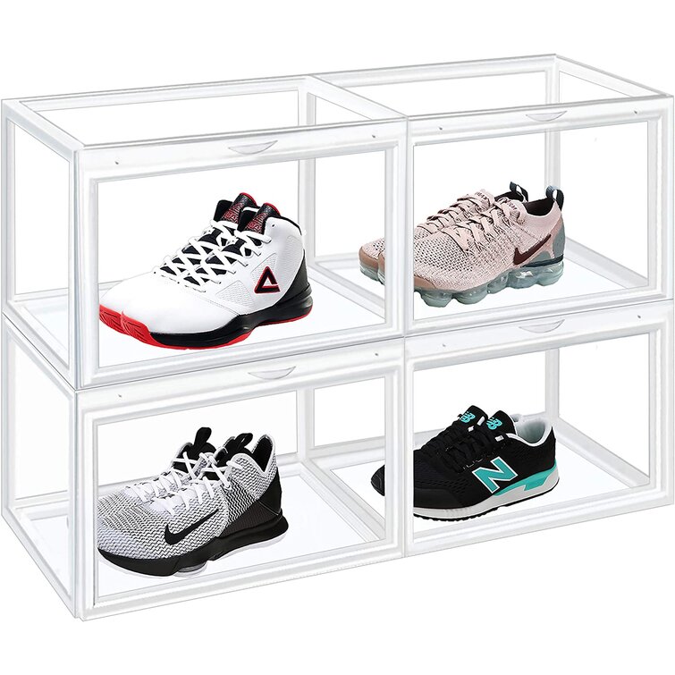 Rebrilliant 4 Pair Stackable Shoe Storage Box