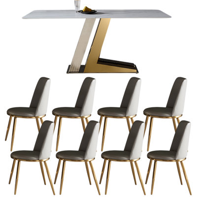Italian style minimalist dining table sets