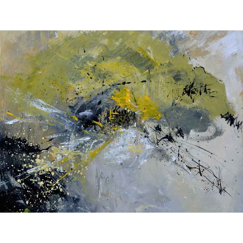«Abstract 887130» par Pol Ledent - Peinture, H 24 po x l 32 po, Toile tendue