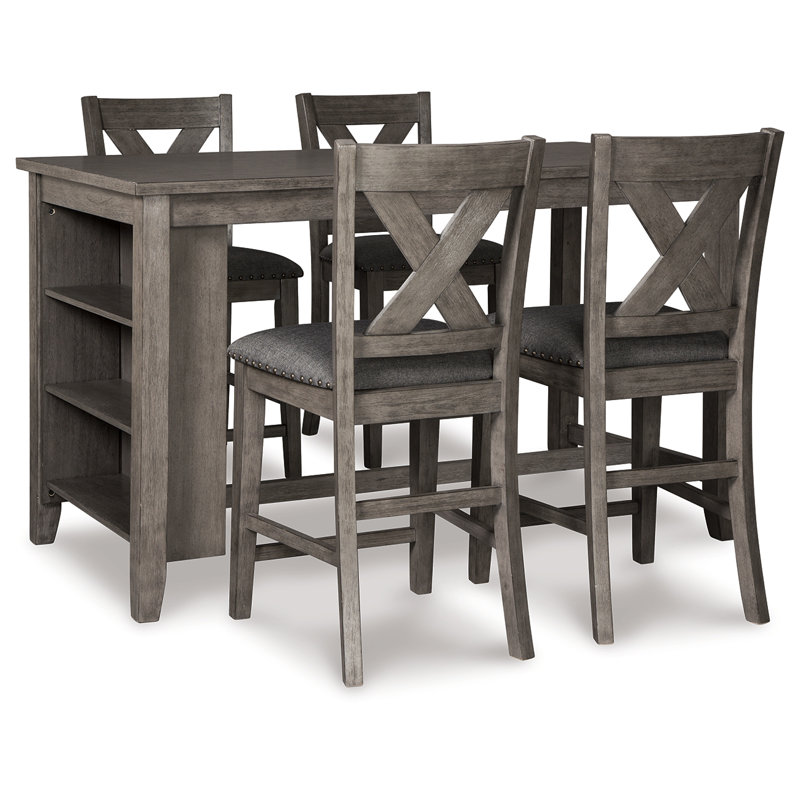 Caitbrook Counter Height Dining Table and 4 Barstools