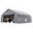 Heavy Duty Durable Carport, Aluminum Frame Garage Shelter & Storage, Waterproof 3-Layer Pe Cover-128975955