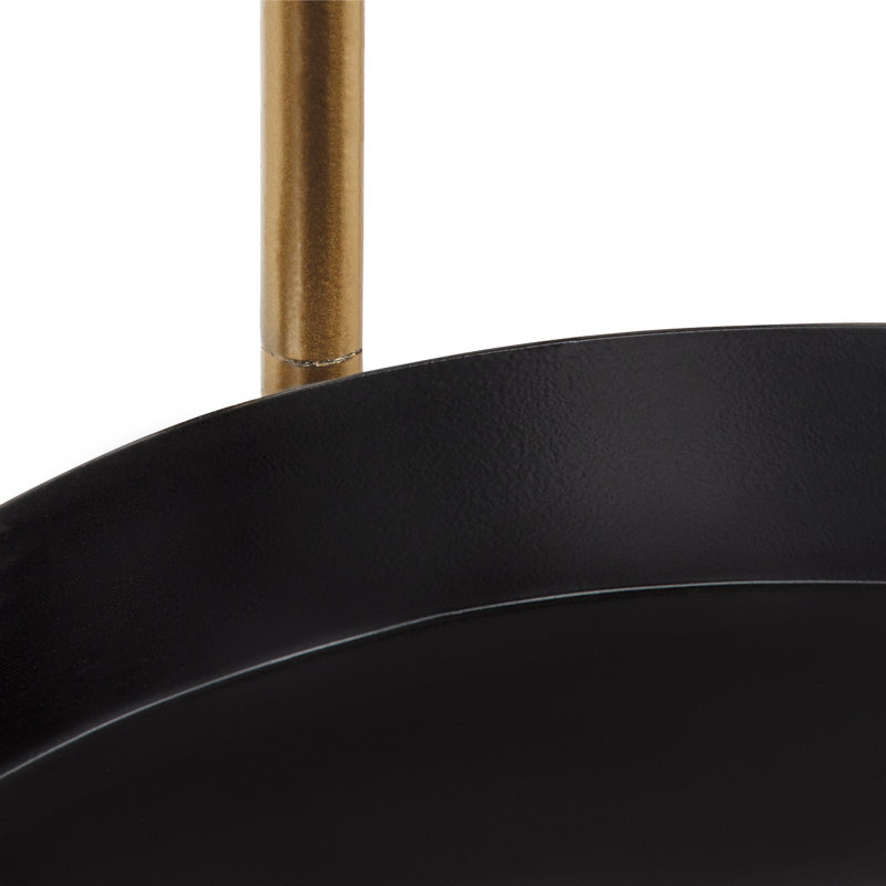 Lofgren Plant Stand, Black/Gold, 10"H x 10"L x 30"D