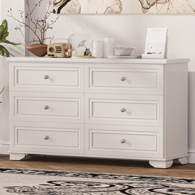 6-Drawer Storage Chest, White