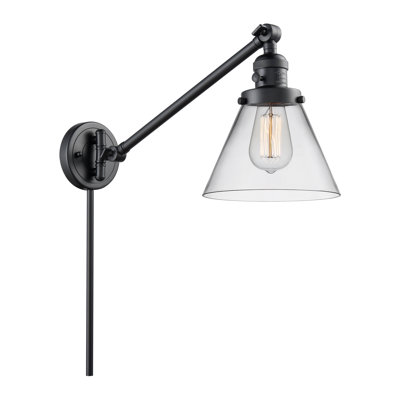 Lampe murale avec bras pivotant 1 lumière Cone