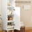 Tall Bathroom Cabinet With Rattan Doors, Freestanding Bathroom Storage Cabinet With Adjustable Shelves, White-849814000