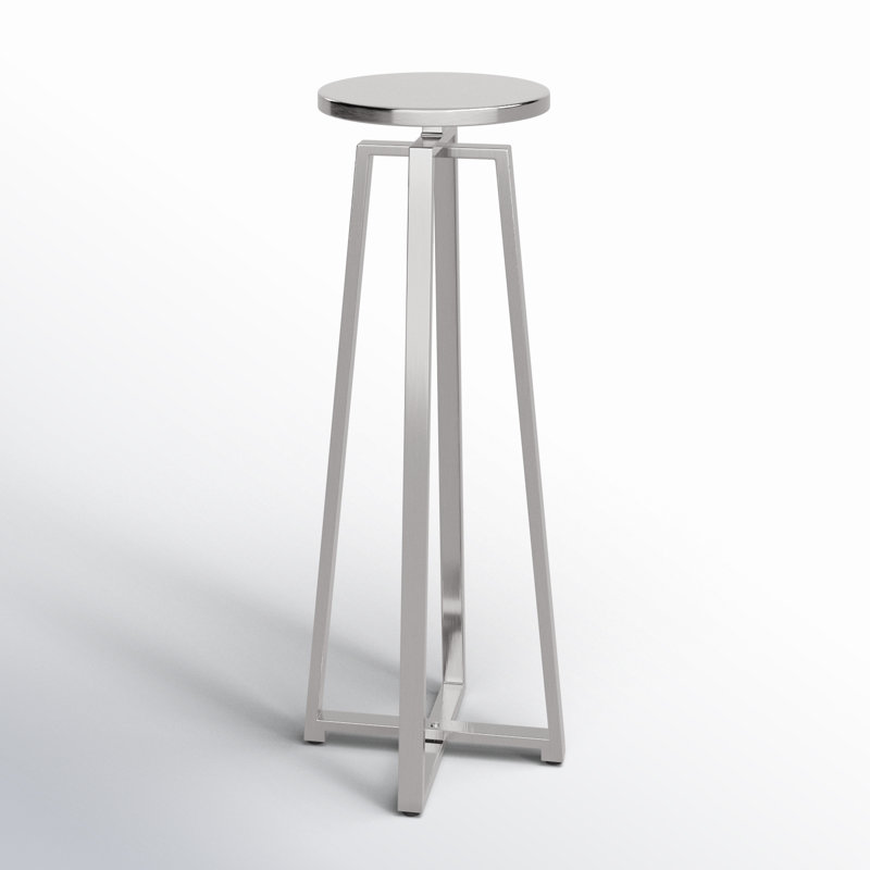 Chris End Table, Silver
