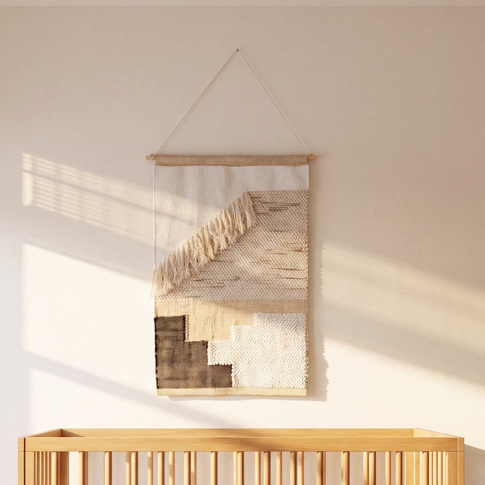 Ombra Diagonal Fringe Wall Hanging