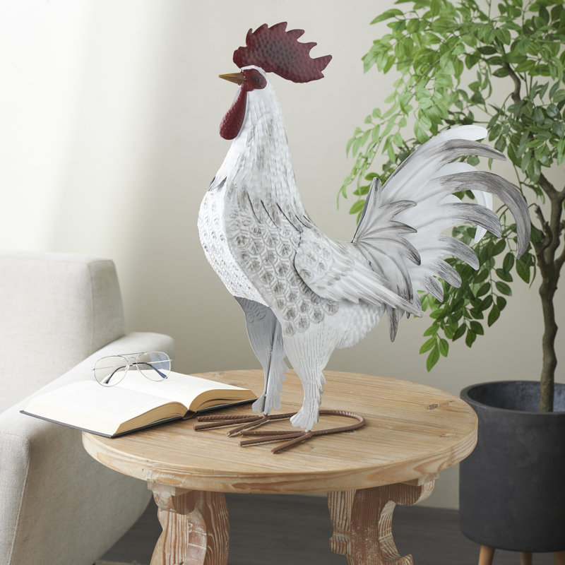 Statues de jardin en métal Calhaen, H 17,87 po x l 15,5 po x P 6,25 po
