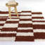 Keil Rust Checkered Shag Area Rug-1193037577