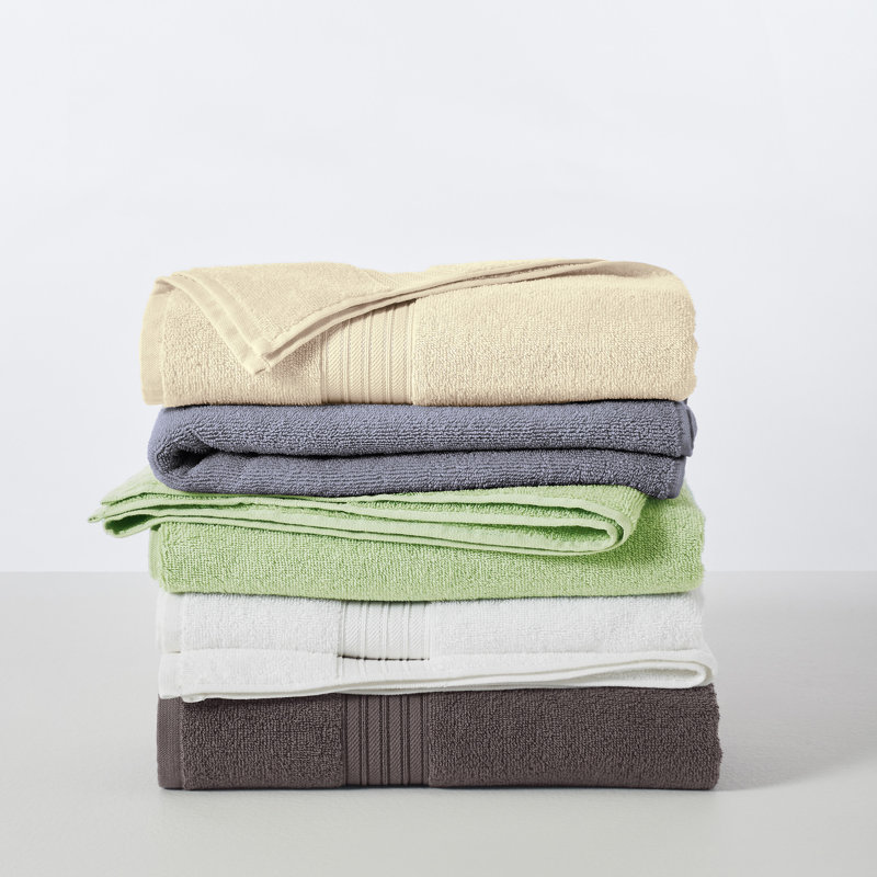 Super Soft 100% Cotton Quick-Dry Hand Towels, Chambray Blue