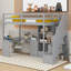 Lit mezzanine simple avec tiroirs Philippa Kids-1629674287
