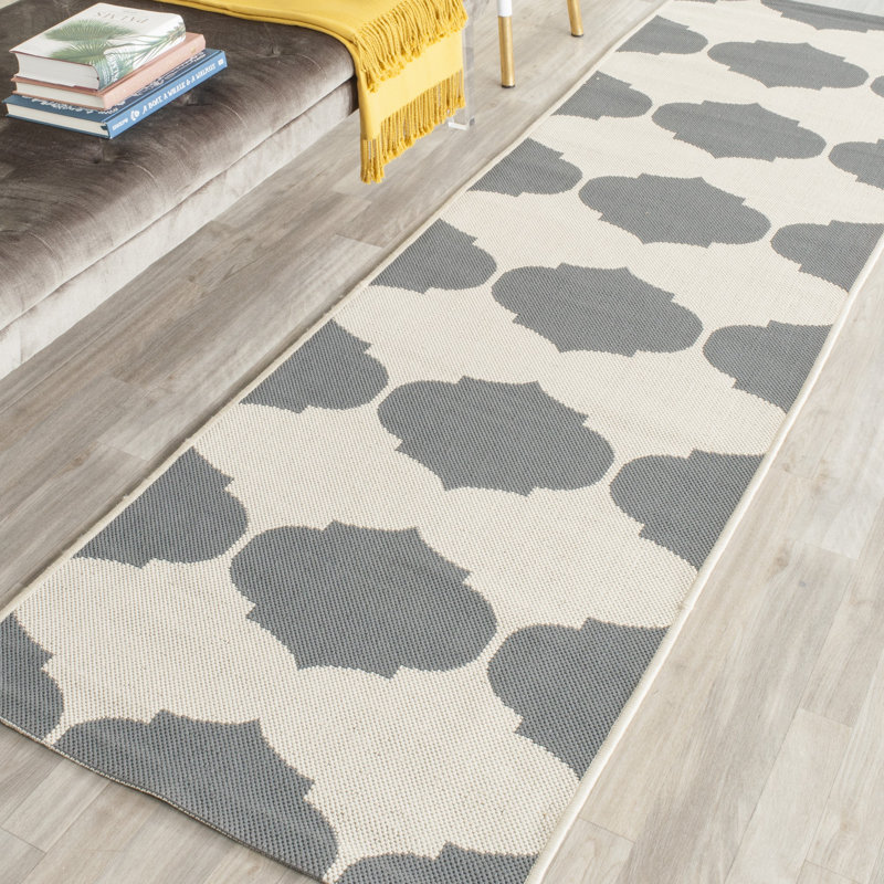Herefordshire Performance Geometric Indoor/Outdoor Area Rug, Runner 2'3" x 12'