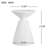Outdoor White Marble Retro Speckled Textured All-Weather MGO Side Table – Indoor End Table For Home, Office, Living Room & Patio Decor