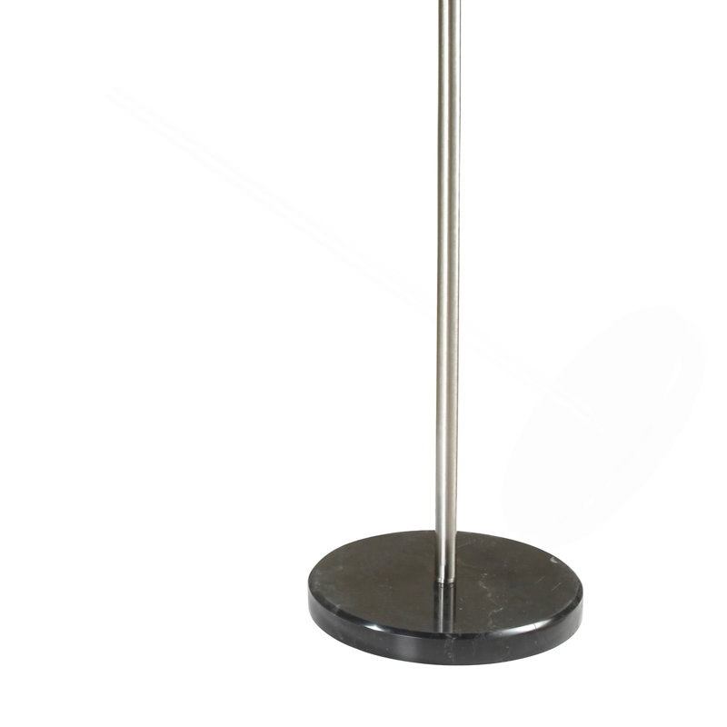 81"H BLACK ARCH WITH ADJUSTABLE BODY FLOOR LAMP