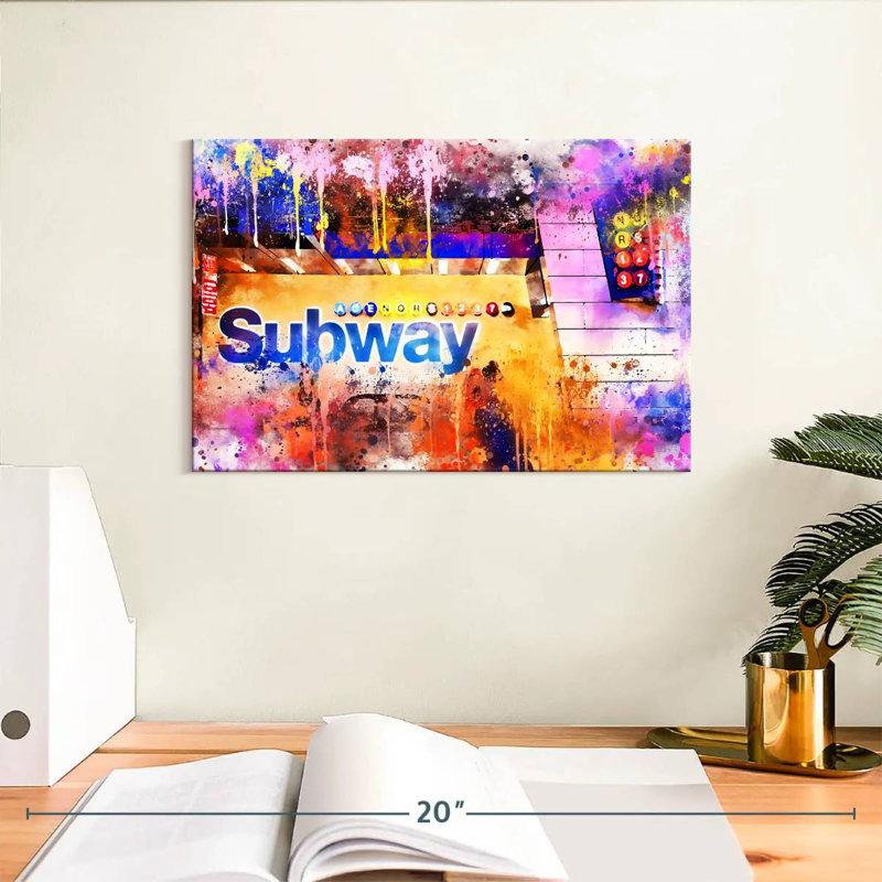Ravi Subway I, 8" H x 12" W