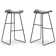 Younts Upholstered Counter Stool with Metal Frame