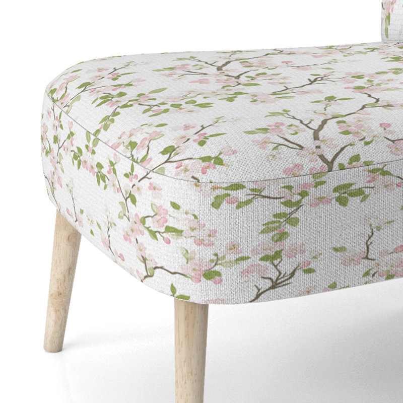 Chaise d'appoint Floral - chaise d'appoint Blossom Air Pink, Chaise d'appoint sans accoudoirs