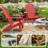 Outdoor Adirondack Chair with Cup Holder All-Weather HIPS Patio Chairs for Lawn, Garden, Fire Pit, Backyard-928513337