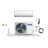 AUX 36000 BTU Wi-Fi Connected Ductless Mini Split Air Conditioner for 1500 Square Feet with Heater and Remote Included
