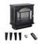 Foyer électrique à quartz électrique 18 pouces - effet de flamme 3D, 1 500 W de chaleur, 5 000 / H, télécommande, portatif, coffre-fort, chauffage réglable