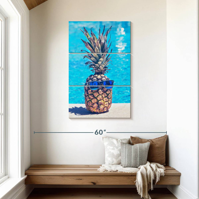 Yarlin Cool Pineapple, 45" H x 28" W