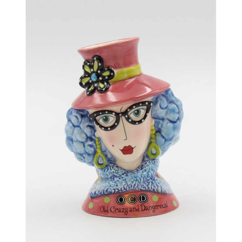 Ceramic Lady Makeup Brush Holder