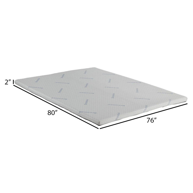 Surmatelas en mousse viscoélastique 2 po Leni, Très grand