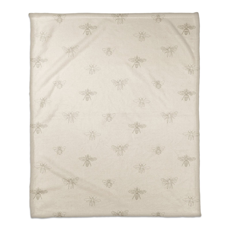Hand Woven Throw Blanket, Gray/White