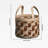 1Pcs,Handwoven Leather Laundry Basket - Stylish Storage Organizer With Durable Stitching And Trendy Color Block Design, Multi-Functional As A Fashionable Carryall