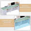 L-Shaped Reception Desk with Lockable Drawers and Storage Shelves, Multi-Functional Computer Desk for Office-27733804-27733802