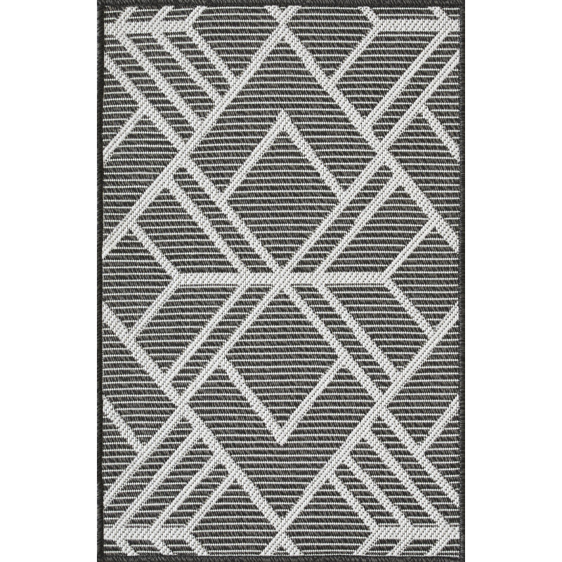 Annie-Jane Washable Geometric Indoor Rug, Rectangle 2' x 3'