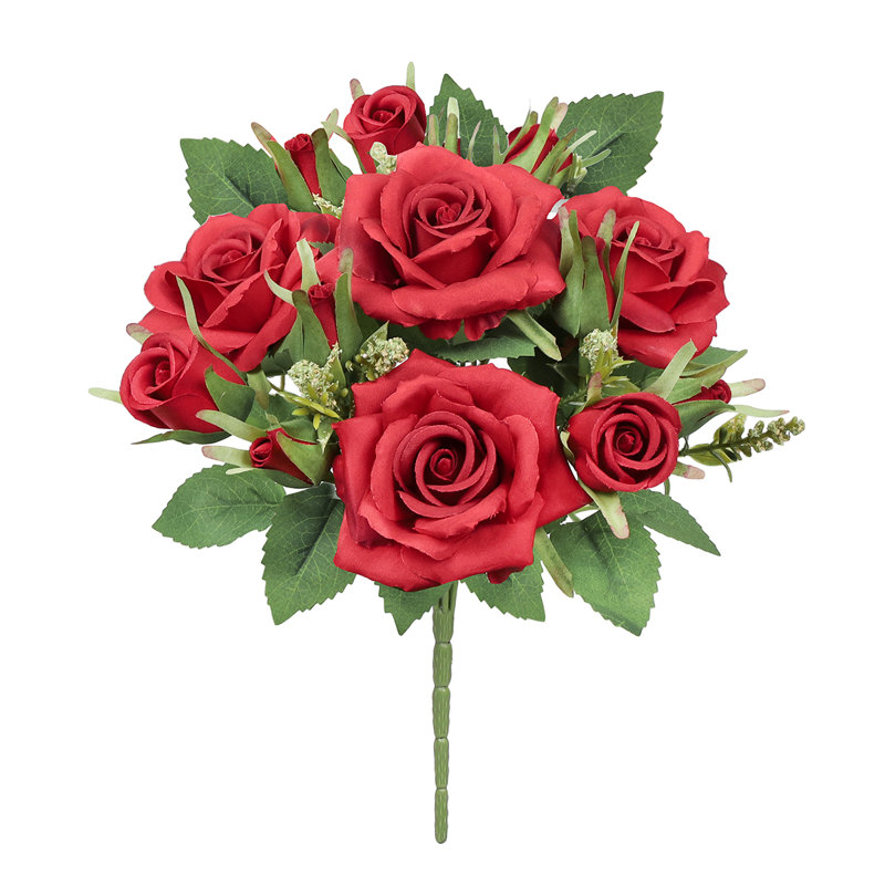 Bouquet de petites fleurs artificielles, Rouge