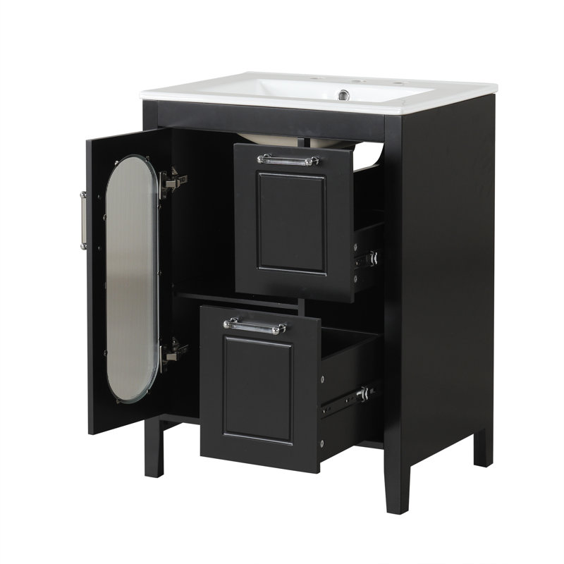 24" Bathroom Vanity With Sink