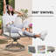 Chaise de patio pivotante avec coussins, chaises de patio berçantes en aluminium (ensemble de 2)-4046769