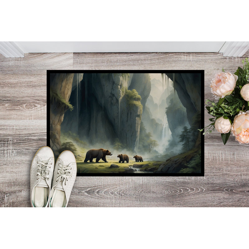 Cave Bears Doormat, 24" W x 36" L