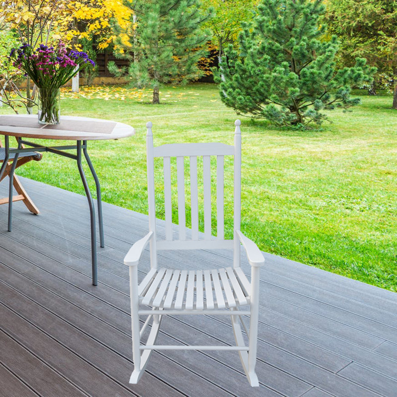 Chaise berçante, Blanc