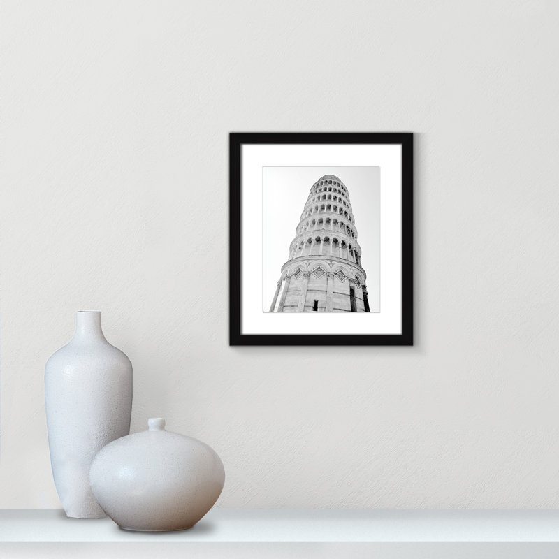 Iconic City Collection "Pisa" par Natalie Carpentieri, Cadre photo noir simple, Oui, H 15 po x l 13 po x P 1,25 po