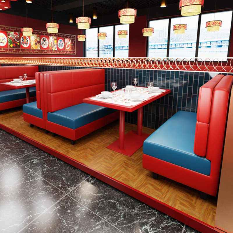Banc rembourré en similicuir Bar Cafe