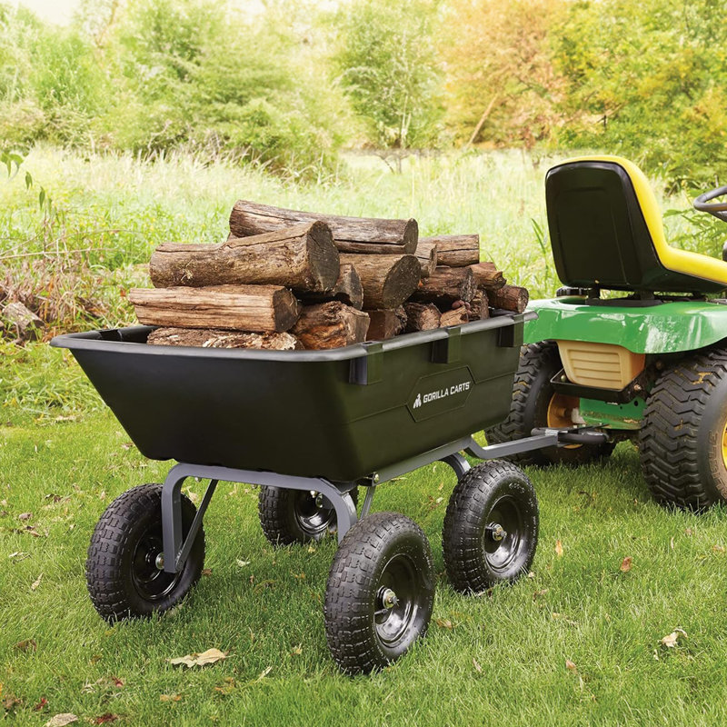 26.2'' H x 25.7'' W Utility Cart with Wheels