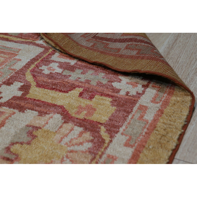 Hand Knotted Wool Geometric Area Rug
