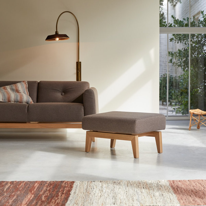 Bjorn 1 Seater Fabric Sofa, Brown