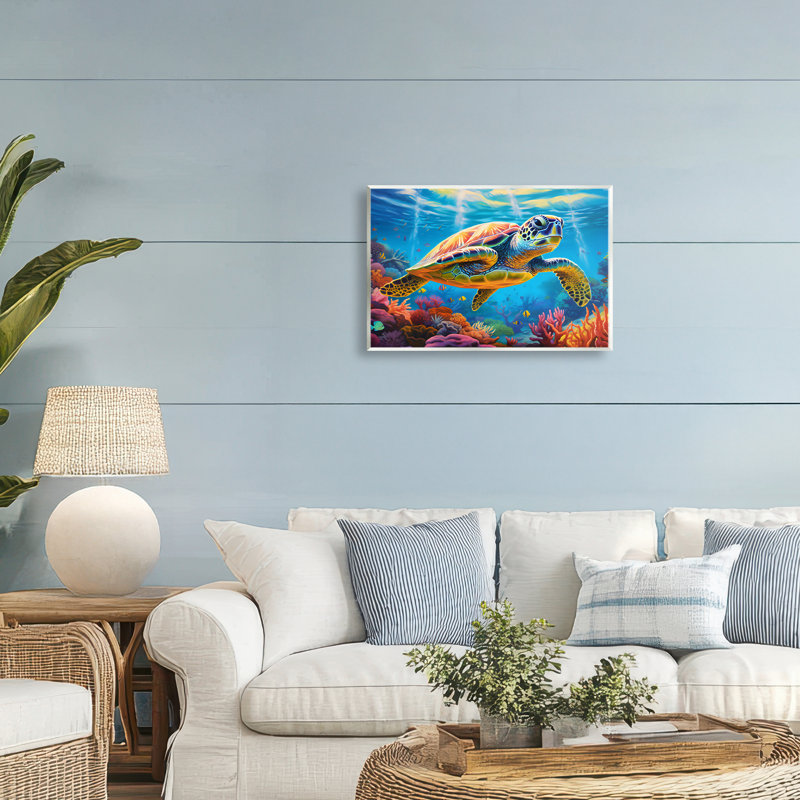 Sun Rays Under The Sea, plaque murale, design par LSR Design Studio, H 10 po x l 15 po