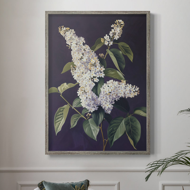 Reproduction encadrée FLORAL Series CCXLIV - bois massif, H 21 po x l 17 po
