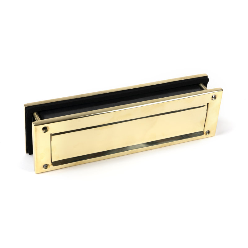 Metal Mail Slot, Polished Brass