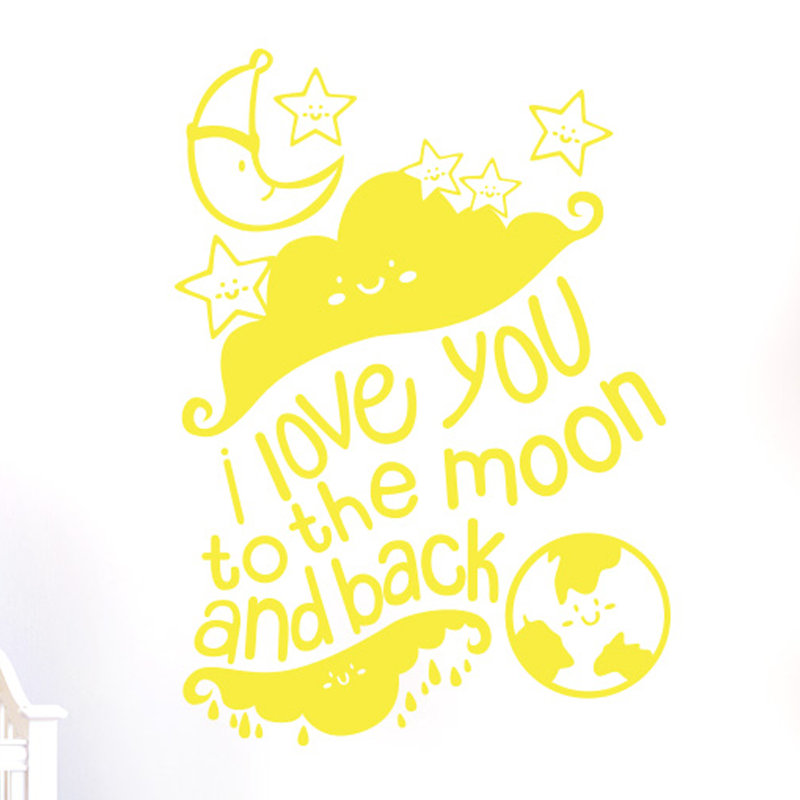 Wall Decal, Bright Yellow, Large