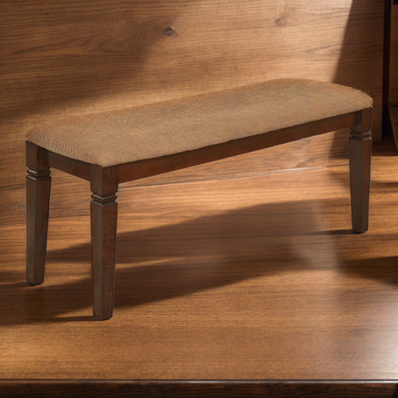 Banc rembourré en tissu Camaira