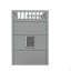 Lit mezzanine simple avec échelle - gris