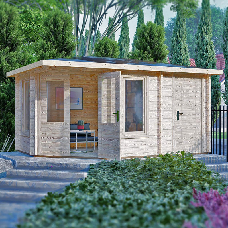 Rita 10 x 14 ft 44 mm Corner Log Cabin