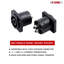 5Core Speakon Adaptateur Jack audio mâle de haute qualité